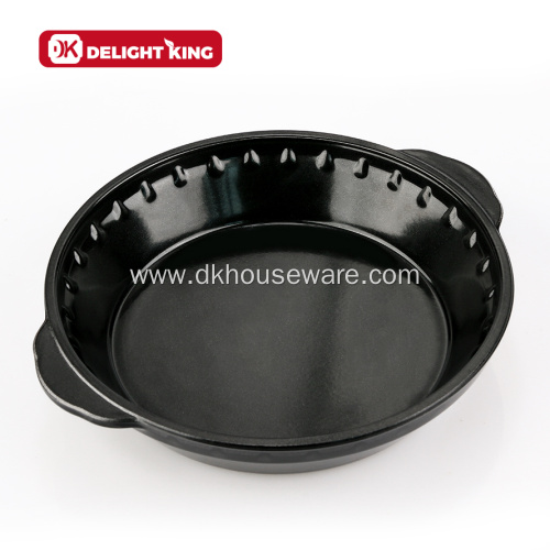 Borosilicate Glass Baking Pie Pan with Organic Silicone